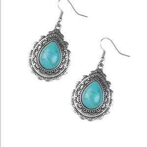 Mountain mover blue earrings